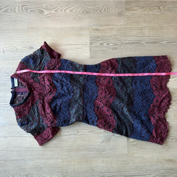 Sandro Rodney lace colorblock mini dress size 1 small worn on CW network - Picture 5 of 11